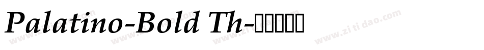 Palatino-Bold Th字体转换